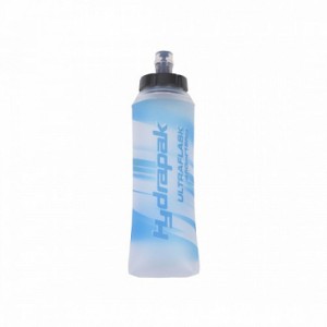 Складная фляга Hydrapak UltraFlask, c питьевым шлангом и поилкой-клапаном типа Bite, емкость 450 мл | цвет White | (AH145)