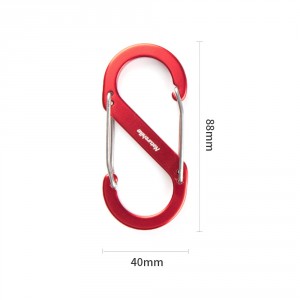 Карабин многофункциональный Naturehike NH20GS004 S-Type 9 см, 1шт [NATUREHIKE]