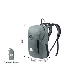 Рюкзак Naturehike 22L компактный Ultra-Light NH17A017-B серый [NATUREHIKE]