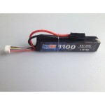 АКБ BlueMAX 11.1V Lipo 1100mAh 20C stick 14.5x21x102mm AUG, SR-3M, G36, М-серия цевье, MP40, АК под крышку