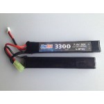 АКБ BlueMAX 7.4V Lipo 3300mAh 20C nunchuck 2x (19x21x128) М-серия цевье, приклад