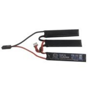 АКБ BlueMAX 11.1V LiPO 1150mAh 20C Triple 18x6x93mm труба приклада, цевье, приклад