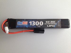 АКБ BlueMAX 11.1V Lipo 1300mAh 20C stick 20x21x128mm приклад весло , М-серия