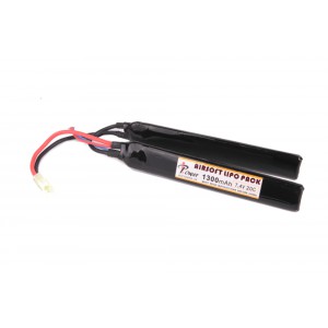 Аккумулятор Li-po 1300H20C mAh 7.4V двухлепестковый 120*20*5 (iPower)