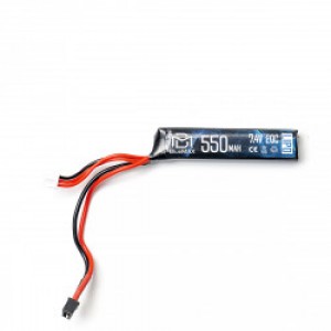 Аккумулятор BlueMAX Micro LiPo 550mAh 7.4V AEP 73*16*13  (пистолетный) Mini-Т РАЗЪЕМ