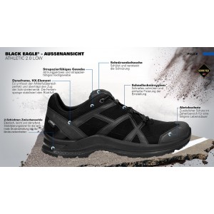 Ботинки HAIX Black Eagle Athletic 2.0 Low GTX | цвет Black | (330001)