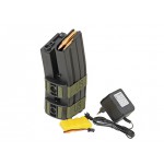 BattleAxe 800rd Electric Dual-Magazine for M4/M16 (rechargeable) - Black