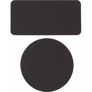 Комплект 2 патча для ремонта одежды, материал: Gore-Tex, цвет черный, квадрат - 1шт, размер 5х10,2 см, круг -1 шт. диаметр 7,6 см