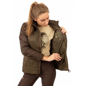 Куртка женская «Fossa» (нейлон, коричневый) [NOVATEX]