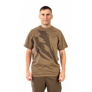 Футболка PRIDE Claws (Клоус) (хлопок, св.коричневый) PRTS-01BR [NOVATEX]