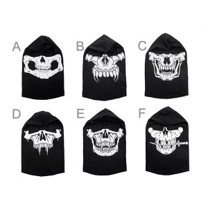 8FIELDS SKULL balaclava type E - black