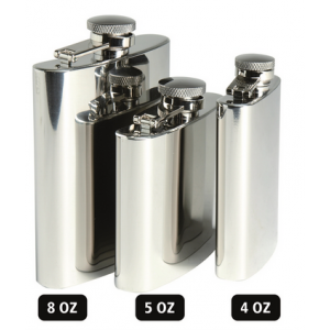 STAINLESS STEEL FLASK 8 OZ (220 ML)