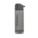 Бутылка для воды THEROPOD TP-23 0.75L, тритан, цвет прозрачно-чёрный, арт. TP-23-750-B