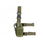 Emerson Universal drop leg pistol holster for left-handed - Ranger Green (Левосторонняя)