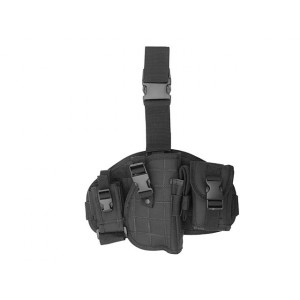 ACM Tactical Molle Leg Panel with holster Black