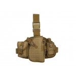 ACM Tactical Molle Leg Panel with holster Coyote