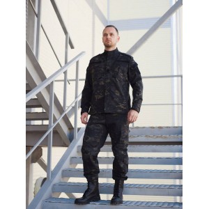 Униформа США покроя ACU A.C.M. Black Multicam китель, штаны