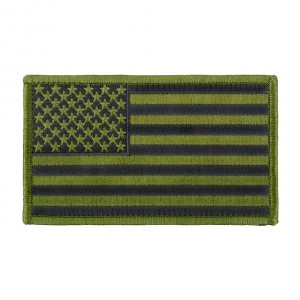 US Flag Big Embroidered Patch - Green [Minotaurtac]
