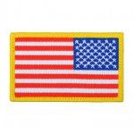 US Flag Small Embroidered Patch Right [Minotaurtac]