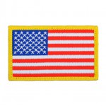 US Flag Small Embroidered Patch Left [Minotaurtac]