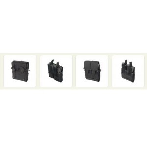 ACM Double pouch for two G36/AK-74 or four M4 magazines – black