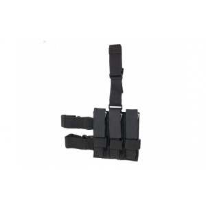 ACM Leg triple pouch for MP5 magazines - black