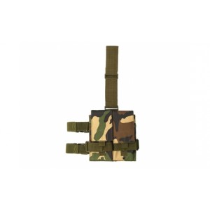 ACM Tactical leg pouches for M4/AK mags Woodland