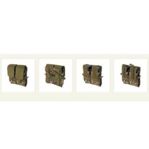 ACM Double pouch for four M4/M16/AK-74 magazines – flecktarn