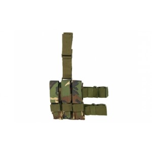 ACM Leg triple pouch for MP5 magazines - woodland