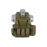 ACM Combat vest with releasable armour system - olive