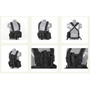 ACM Commando recon chest harness type vest - black