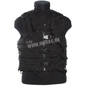 MilTec MOLLE type modular system Black