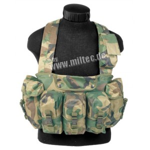 MilTec Chest Rigg AK 6 карманов (Woodland)