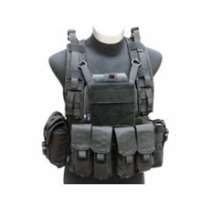 TMC Жилет RRV Plate Carrier тип MOLLE, 4 съемных элемента, черный (TMC1439)