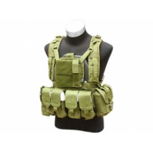 TMC Жилет RRV Plate Carrier тип MOLLE, 4 съемных элемента, олива (TMC2033-OD)