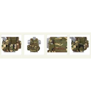 ACM Combat vest with releasable armour system - woodland