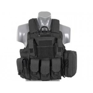 ACM Combat vest with releasable armour system - black