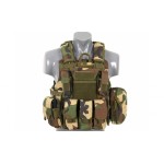 ACM Combat vest with releasable armour system - woodland