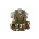 ACM Combat vest with releasable armour system - woodland