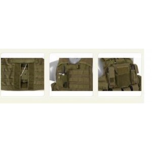 ACM Combat vest with releasable armour system - olive