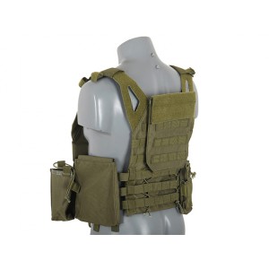 8FIELDS Lightweight Jump Plate Carrier with Pouch Set - Olive