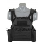 8FIELDS Lightweight Jump Plate Carrier with Pouch Set - BLACK