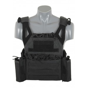 8FIELDS Lightweight Jump Plate Carrier with Pouch Set - BLACK