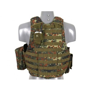 ACM Combat vest with releasable armour system - flecktarn 