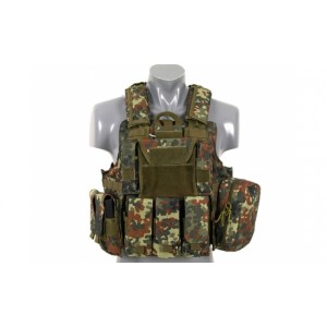 ACM Combat vest with releasable armour system - flecktarn 