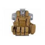 ACM Combat vest with releasable armour system - coyote 