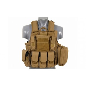 ACM Combat vest with releasable armour system - coyote 