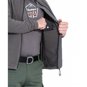 Куртка флисовая Pentagon Arkos Black/Wolf Grey [K08033-91]