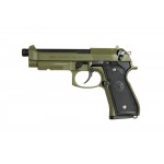 Страйкбольный пистолет G&G BERETTA GPM92 Hunter Green, металл, GAS-GPM-92F-GBB-ECM