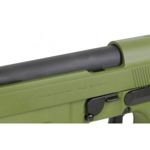 Страйкбольный пистолет G&G BERETTA GPM92 Hunter Green, металл, GAS-GPM-92F-GBB-ECM